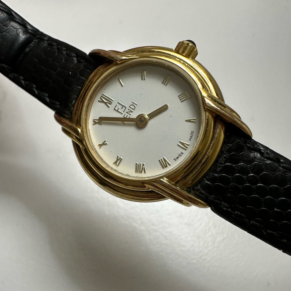 Vintage FENDI 300L18k Gold Plated Swiss Watch
